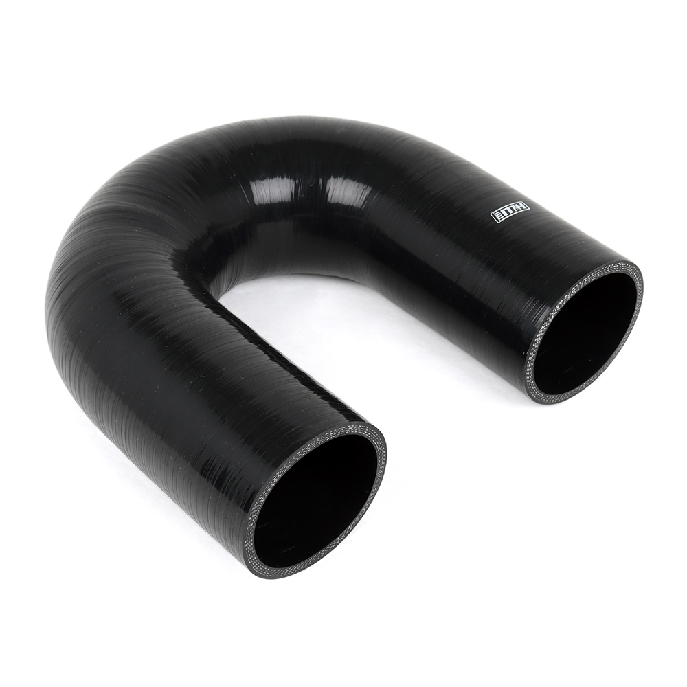180 degree silicone elbow 3.0 inch black